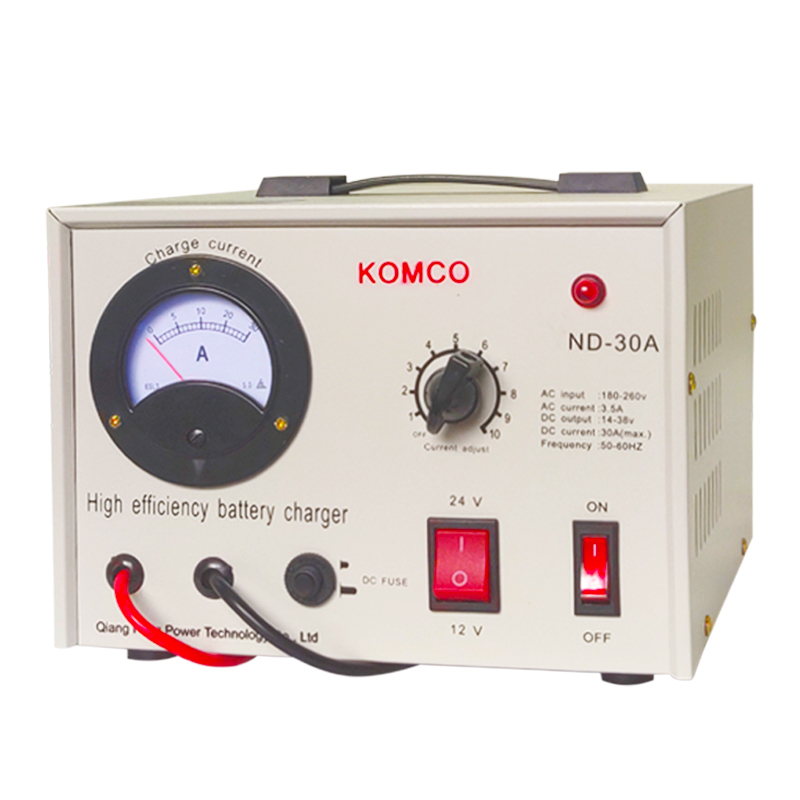 KOMCO AGM starter og stopper bil ren kobber oplader 12V24V intelligent batterioplader med høj effekt.
